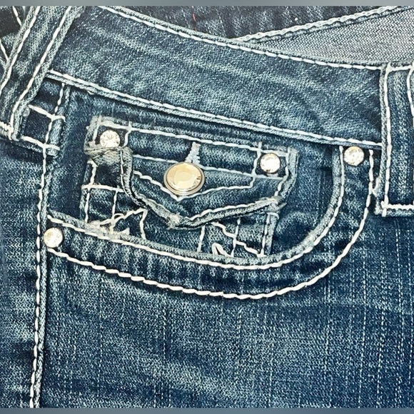 True Religion Disco Billy Big T Seat Boot Cut Jeans - Picture 9 of 9